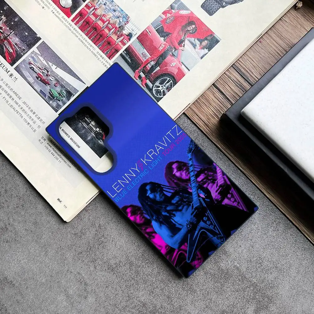 Фото Чехол для телефона Lenny K-Kravitz Blue Electric Light для Samsung Galaxy A 91,80,73,72,71,53,52,51,22,5G, противоударный мягкий черный чехол №2