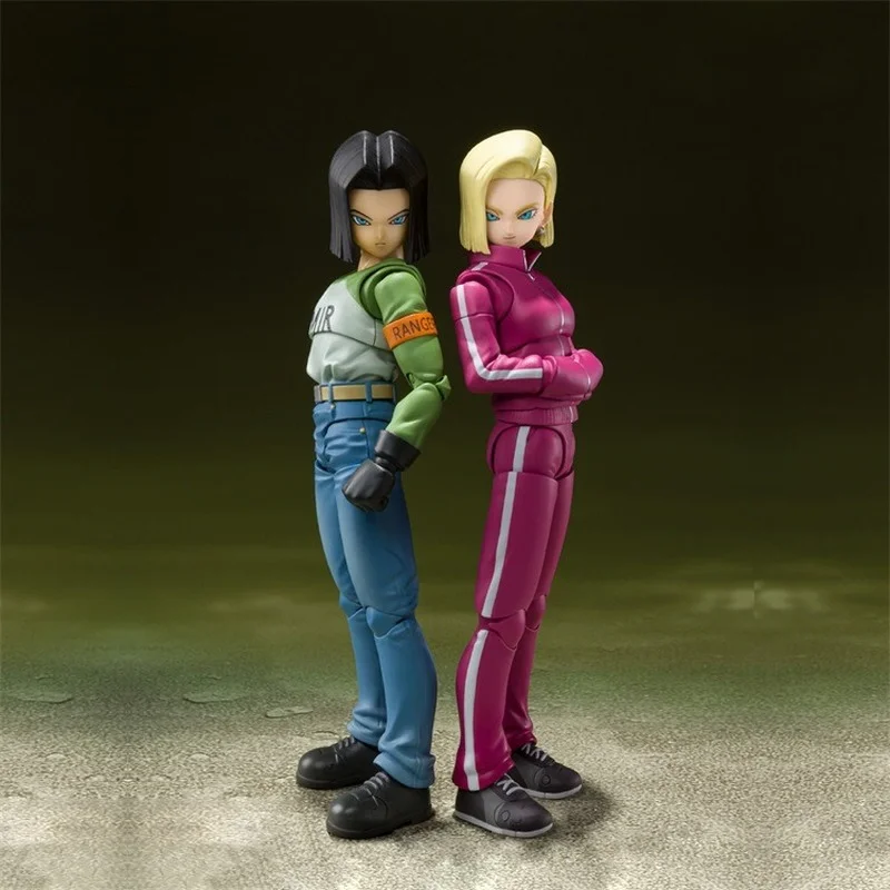 Фигурка аниме «Драконий жемчуг» Bandai, супер фигурка SHF на Android 17, на базе Android 18, игрушки для детей, подарок, Коллекционная модель (art.: 3920c2354668a) - 3920c2354668a