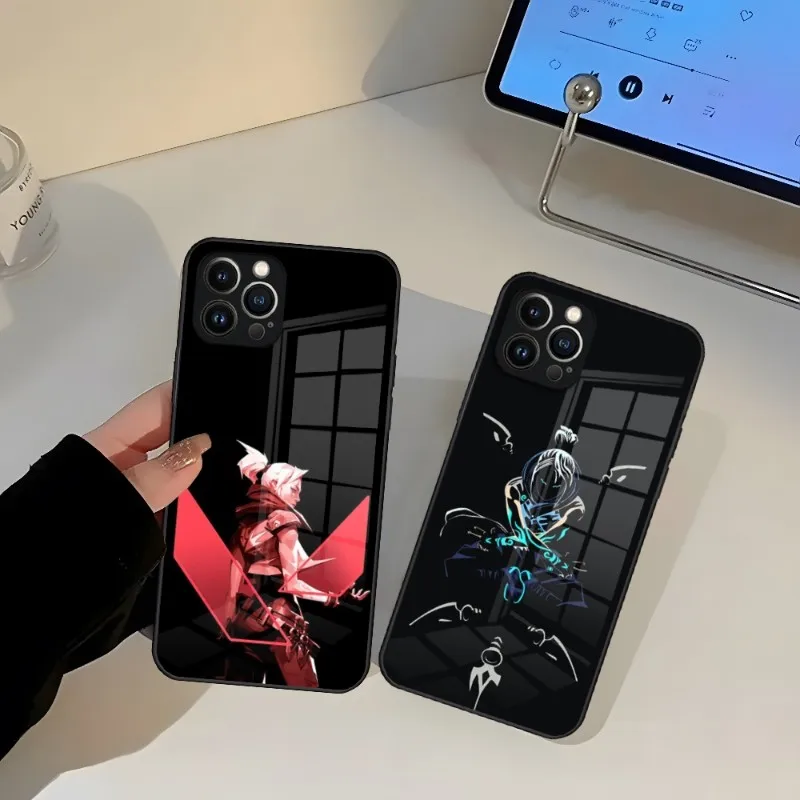 V-Valorant игровой чехол для телефона Iphone 14 12 11 13 Pro Max Mini 8 X Xr Xs 7 Puls 6 стекло