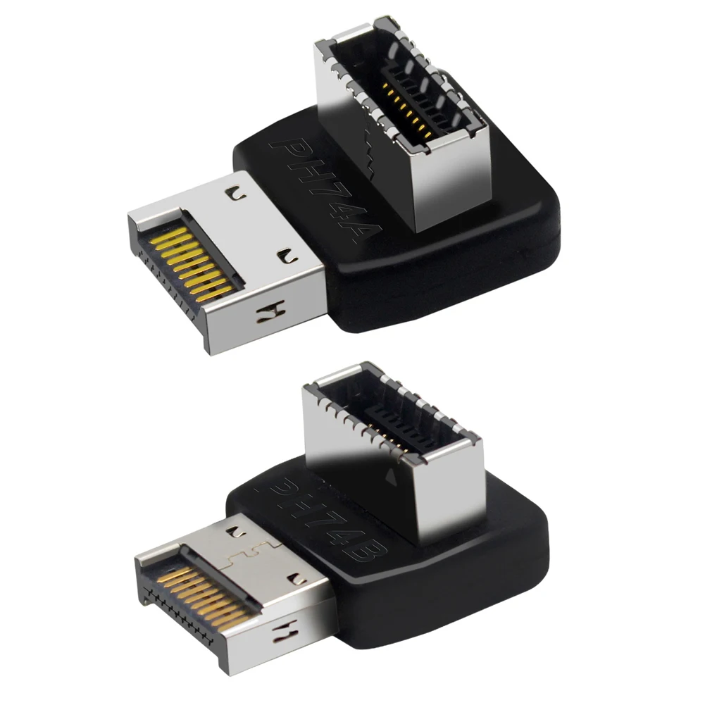 USB 3.1 Type E 90-градусный преобразователь Передний адаптер USB C Разъем USB-адаптер передней панели для материнской платы ПК