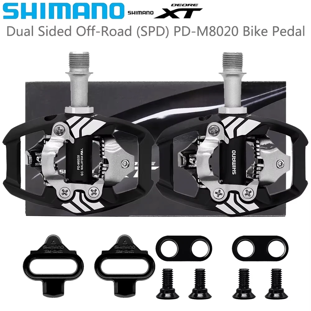 SHIMANO DEORE XT PD-M8020 Самоблокирующаяся велосипедная педаль Racing Class, двухсторонняя гоночная велосипедная педаль MTB, оригинальные велосипедные детали