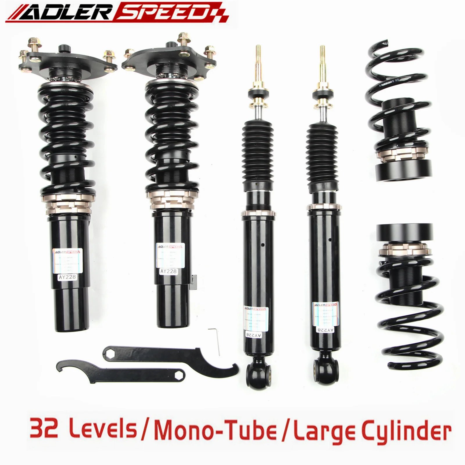 ADLERSPEED 32 Way демпфер Подвеска для Honda Civic Sport/Touring 2016-19(52 мм)