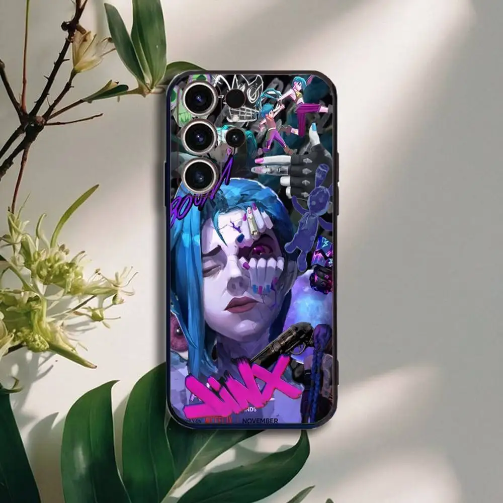 A-Arcane Game J-Jinx Vi  Phone Case For SamsungS25,24,21,22,23,30,Ultra,20,Plus,Fe,Lite,Note,10,9,5G Black Cover (art.: 3920d07f4fdb3) - 3920d07f4fdb3
