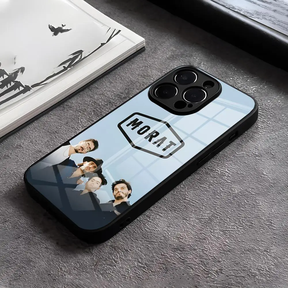 Чехол для телефона Rock Band Morat Balas Perdidas для IPhone 15 Pro Max 12 16 14 Plus 11 13 Pro X XR XS 7 8 Plus SE, стеклянная задняя крышка (art.: 3920cd885bf76) - 3920cd885bf76