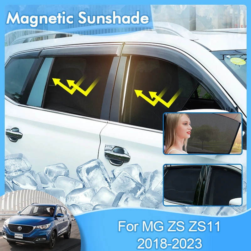 Магнитный солнцезащитный козырек для MG ZS ZS11 2018 2019 2020 2021 2022, боковой козырек для окна, заднее ветровое стекло, солнцезащитный козырек, занавеска, чехол
