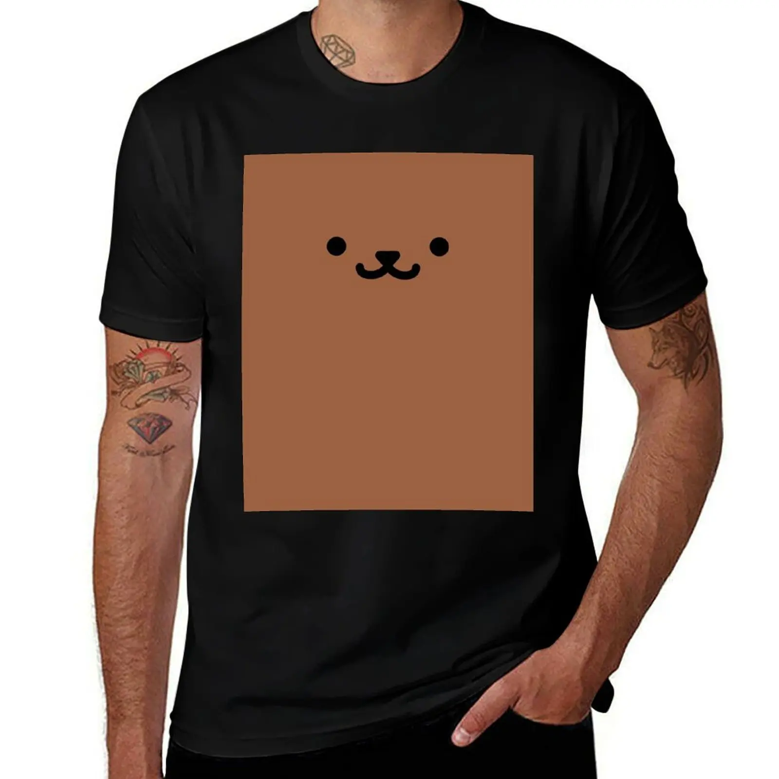 Neko Atsume-Ganache графическая футболка футболки для мужчин забавная мужская футболка с рисунком футболка