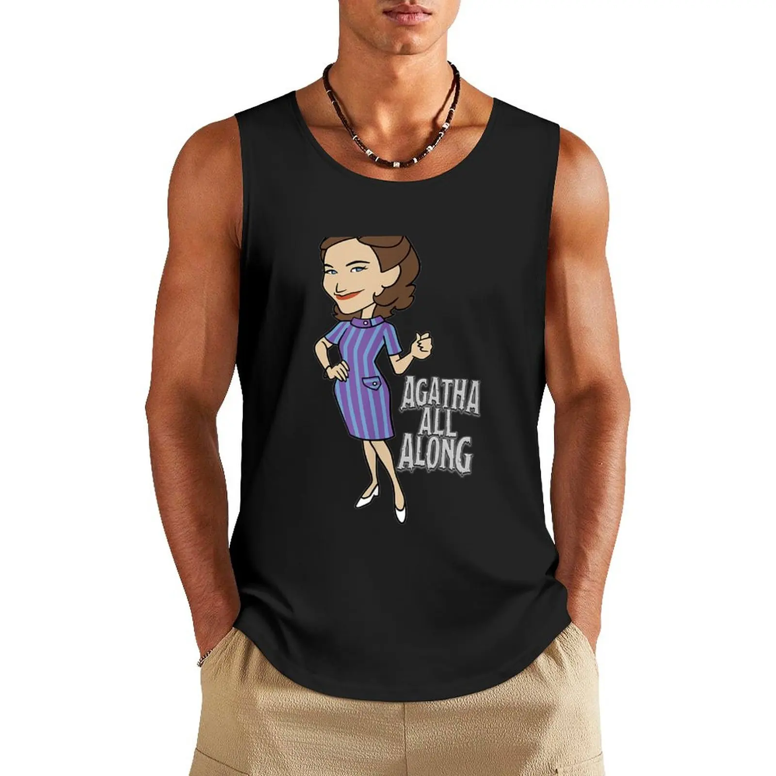 WandaVision Agatha All Along Tank Top спортивная одежда одежда для фитнеса для мужчин тренажерный зал Мужская одежда