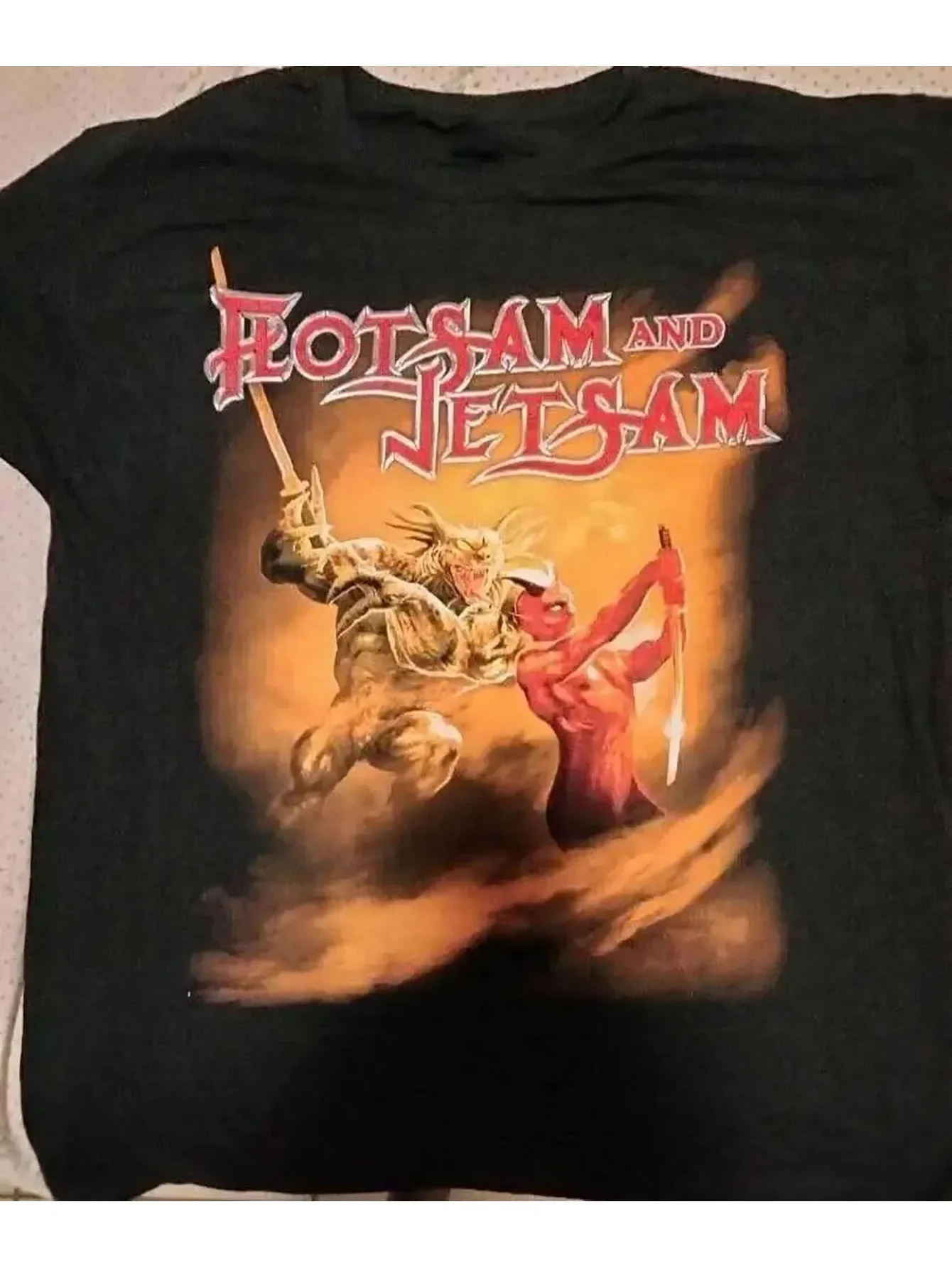 Футболка No Place for Disgrace Flotsam and Jetsam, черные мужские футболки, забавные футболки Ugus, футболки с графикой, подарки для папы, футболки для