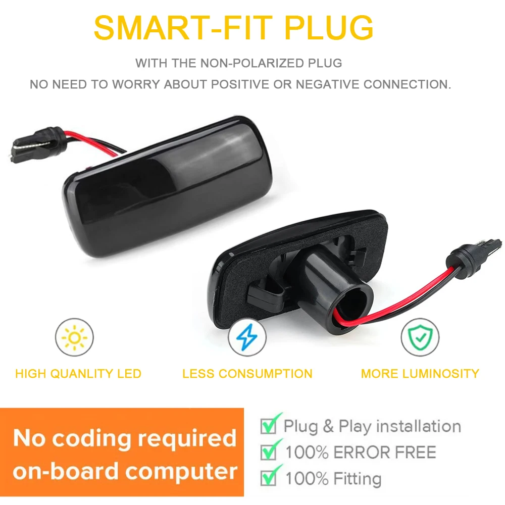 2x повторяющиеся светодиодные боковые габаритные огни для Jeep Compass Commander Patriot Liberty Grand Cherokee Chrysler 200 300 Sebring Town (art.: 3920cca7cc868) - 3920cca7cc868
