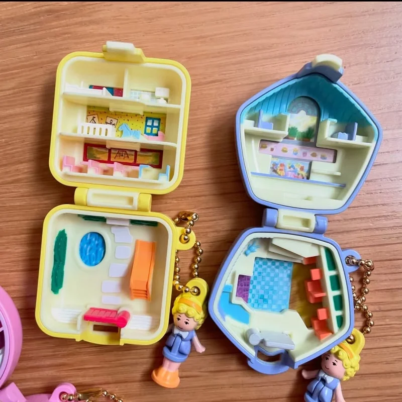 Фото В наличии Bandai Аутентичная репродукция Polly Pocket Treasure Box Очарование Gashapon Миниатюрные детали Ностальгическая коллекция игрушек №2