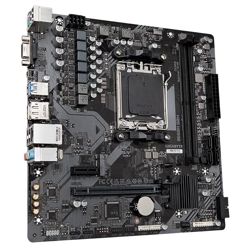 Фото GIGABYTE B650M S2H Новый Micro ATX B650 DDR5 6400 +(OC) MHz M.2 PCIe 4,0 X16 96G AMD Ryzen 7000 Series AM5 материнская плата №3