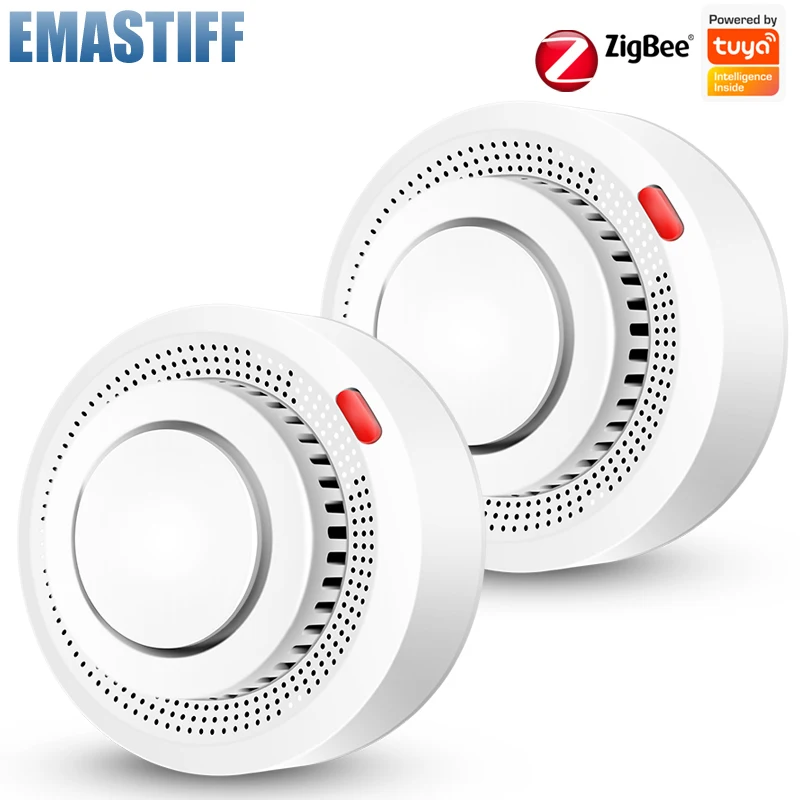 Умная Система охранной сигнализации с датчиком дыма, работает со шлюзом ZigBee