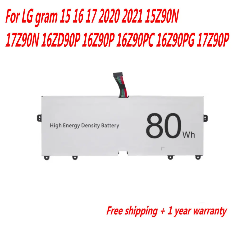 7,74 В 80 Втч LBV7227E Аккумулятор для ноутбука LG gram 15 16 17 2020 2021 15Z90N 17Z90N 16ZD90P 16Z90P 16Z90PC 16Z90PG 17Z90P Компьютеры и офис