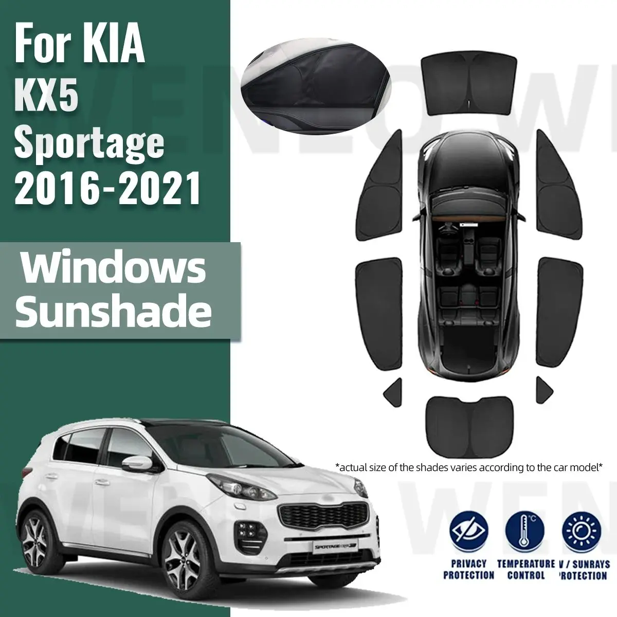 Солнцезащитный козырек для автомобиля, для Kia KX5 Sportage QL 2016-2021