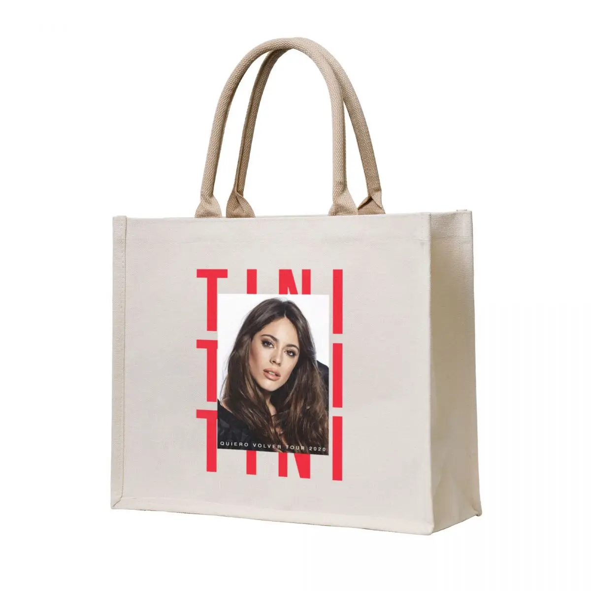 Tini - Quiero Volver Tour Merch Tote Bag Многоразовые сумки Складная многоразовая сумка-тоут Мужские Женские сумки