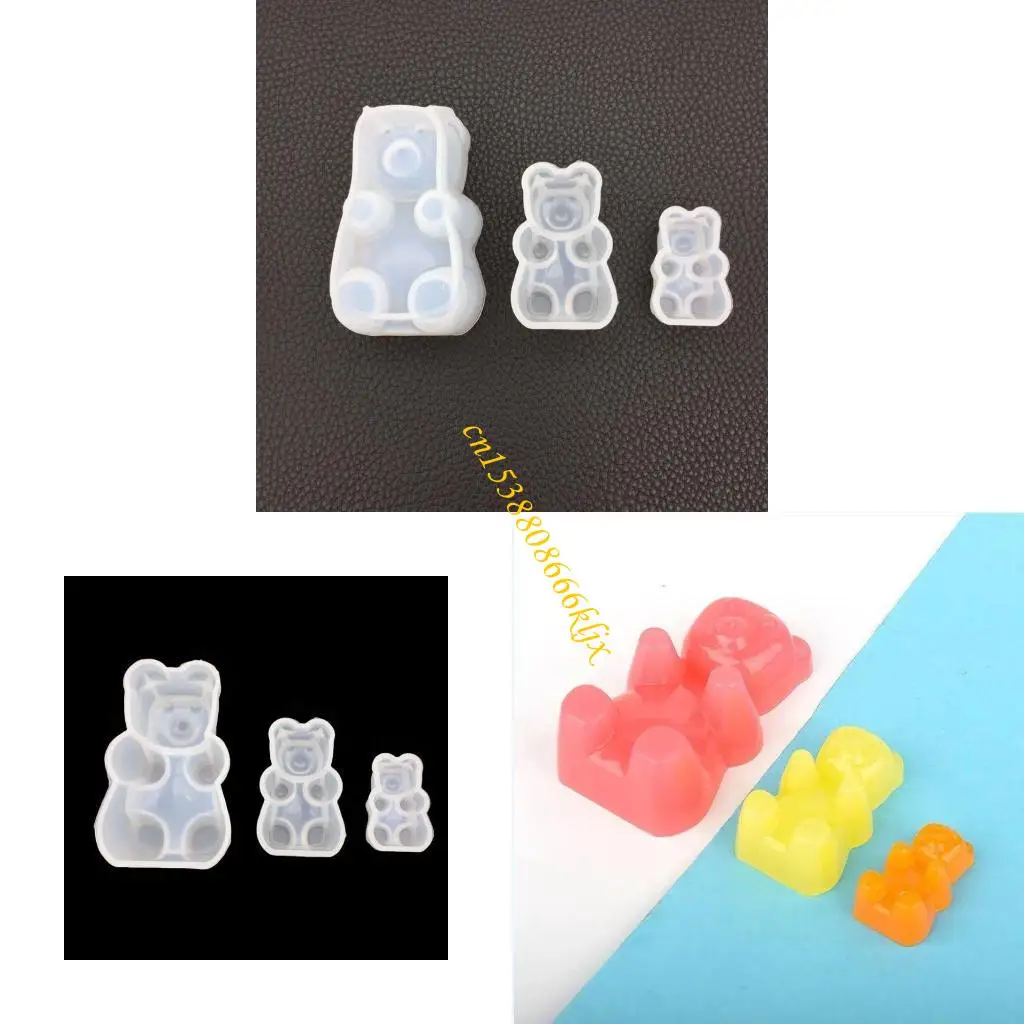 Gummy Bear Candy Silicone Loote Cake шоколадный кулон -ювелирные изделия Diy 066c