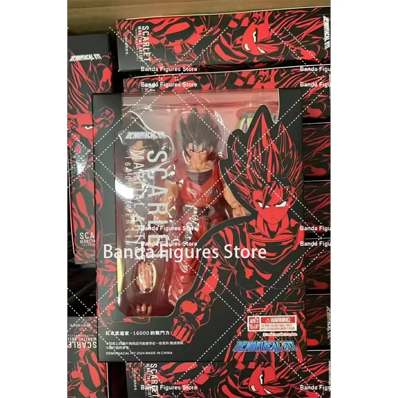 Оригинальный Demoniacal Fit Dragon Ball SHF Son Goku Kaio Ken Red Martial Artist 16000 Уровень мощности в наличии Аниме Экшн-игрушки