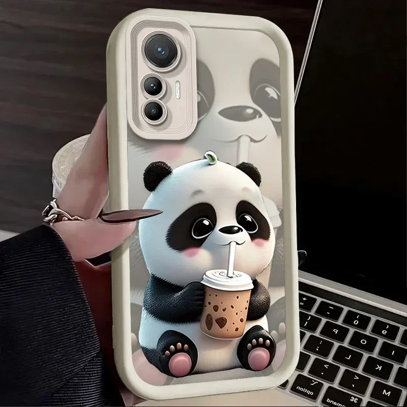 Фото Чехол для телефона Xiaomi 14T 13T 12T 11T 13 12 11 Lite 5G NE POCO X6 X5 F6 F5 F3 X4 GT X3 NFC M5S C65 M6 Pro Cute Lucky Panda Bear №5