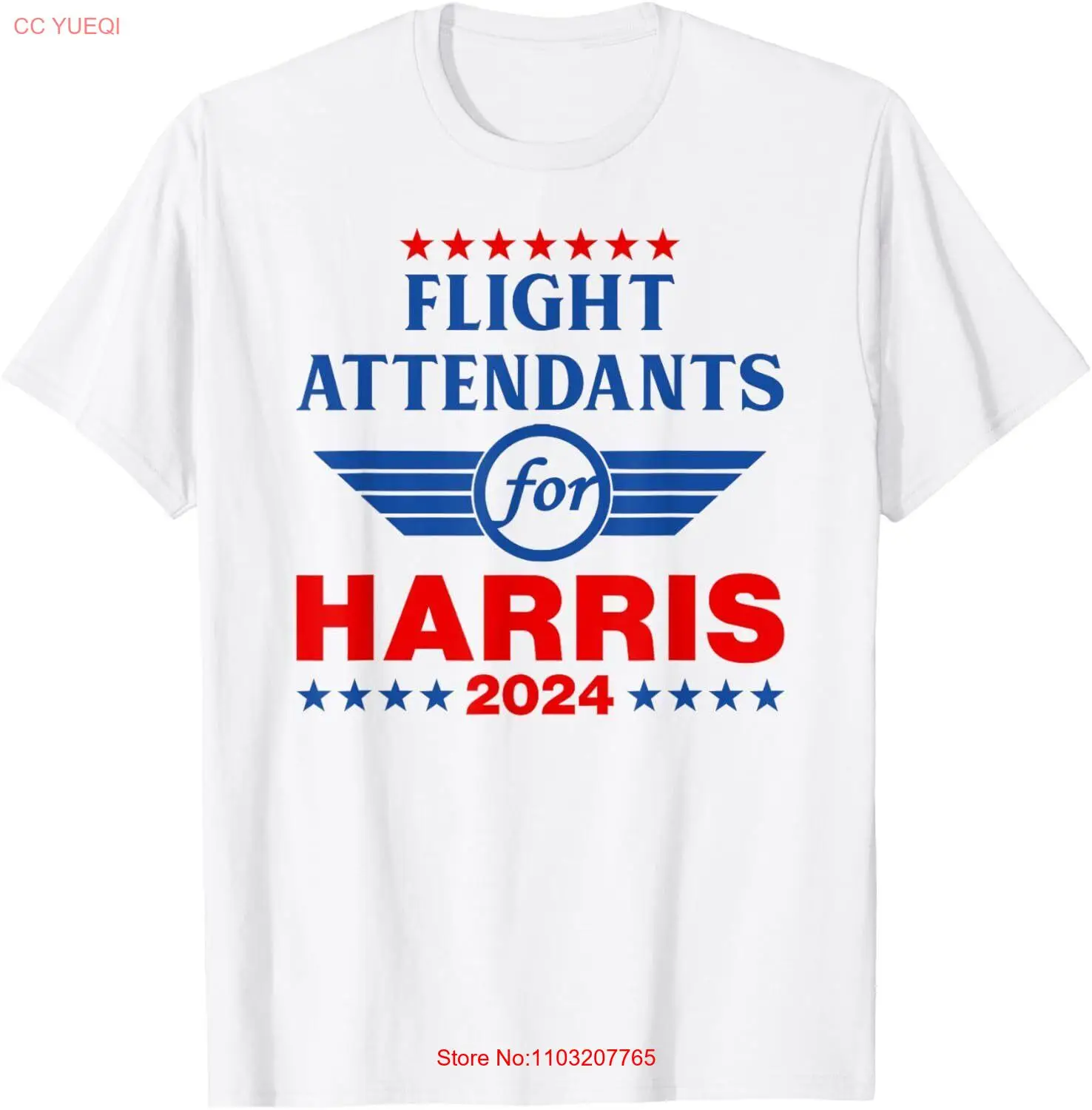 Футболка Flight Attendants для Kamala Harris 2024.