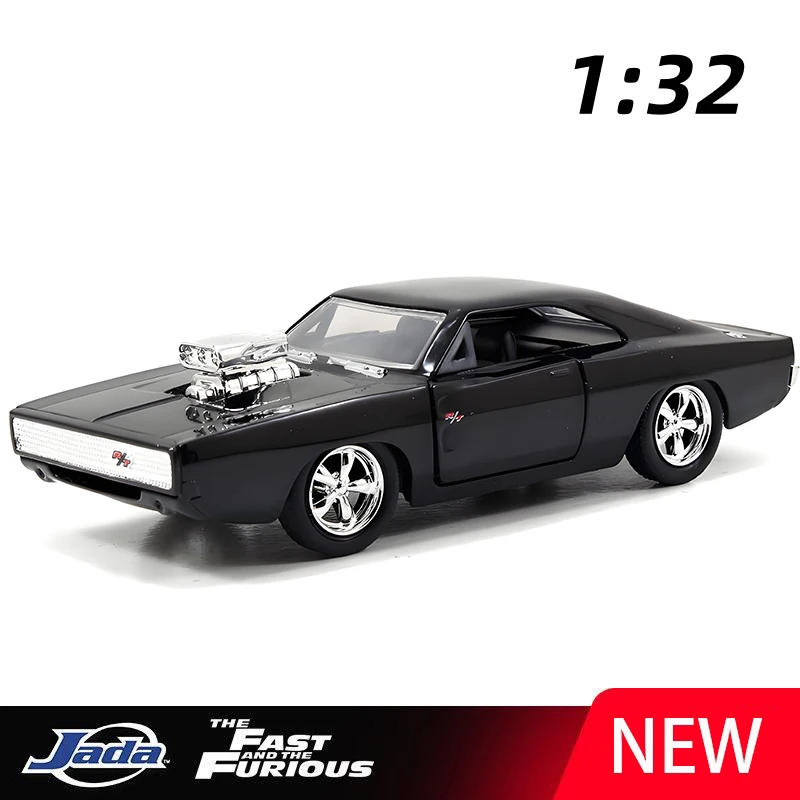 JADA 1:32 Fast & Furious Dom Charger R/T легкосплавный автомобиль, литье под давлением и игрушечный транспорт, модель автомобиля, миниатюрная масштабная модель автомобиля, игрушки для детей