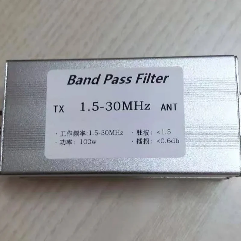 Полосовой фильтр ВЧ Полосовой фильтр BPF 1,5–30 МГц Улучшает способность защиты от помех по 100 Вт