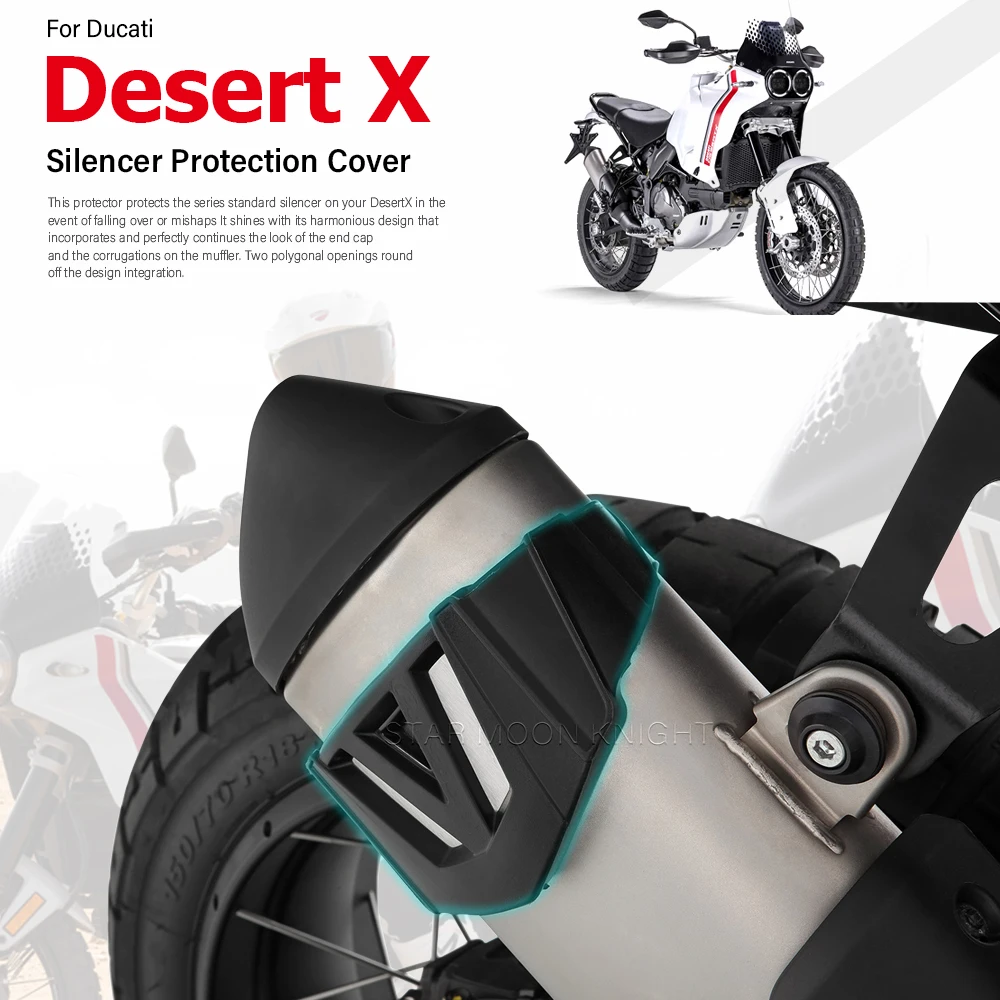 Защитный чехол для глушителя мотоцикла Ducati Desert X Desert TX 2022 2023-аксессуары защитный чехол для выхлопных газов