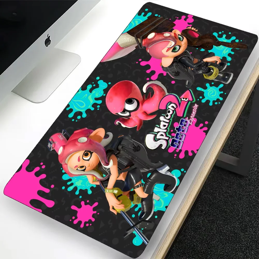 Большой игровой коврик для мыши Splatoon 2, компьютерный коврик для мыши, игровой коврик для мыши для ноутбука, офисный коврик для мыши XXL, силиконовая клавиатура