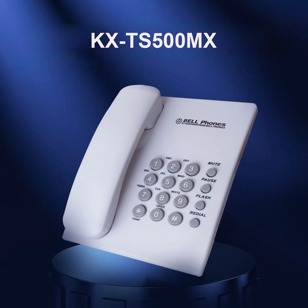 Проводной Телефон Kx-ts500mx От Telpal — Белый И Черный Настольный Аналоговый Телефон Для Домашнего Офиса И Отеля — Основной ...