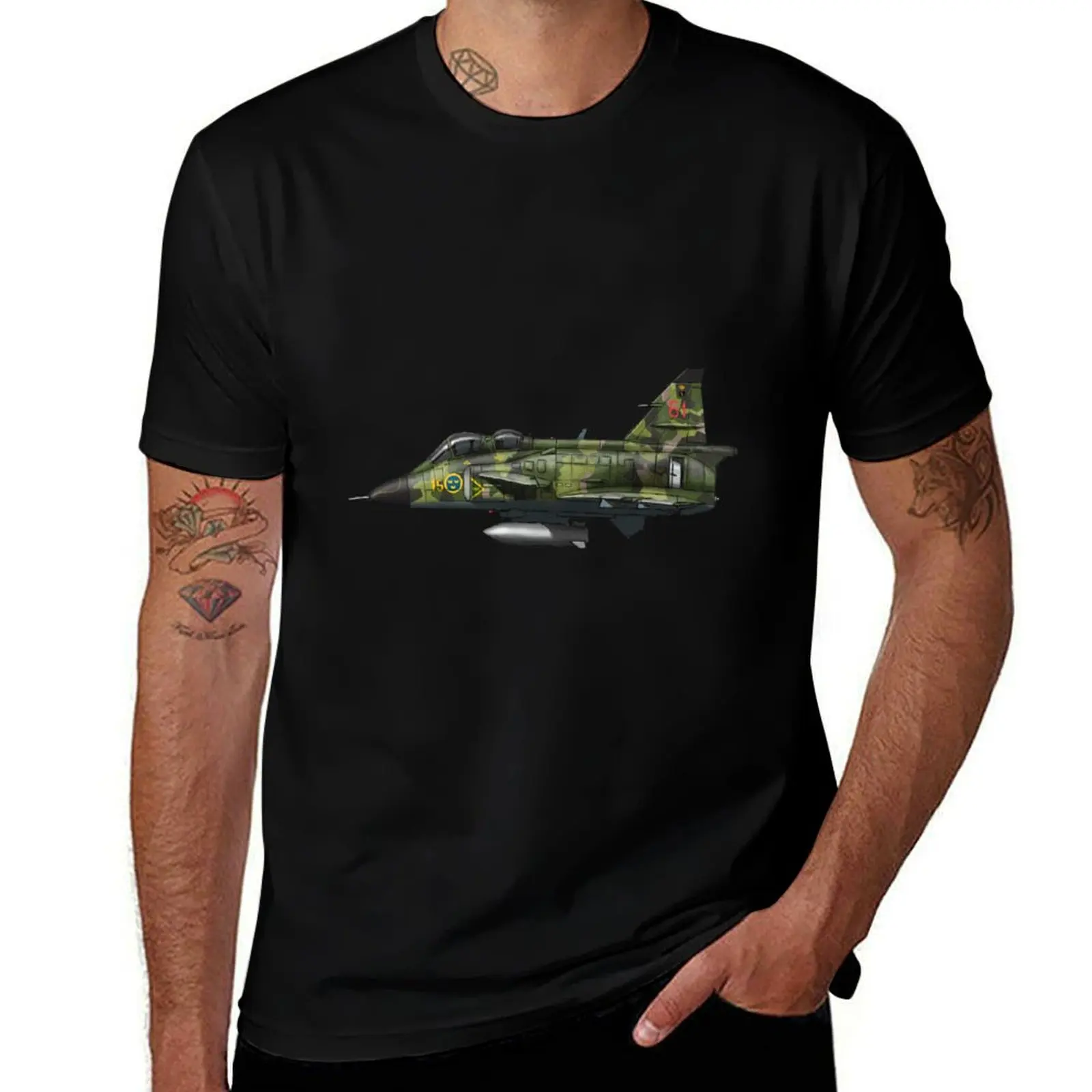 Футболка SAAB Sk 37. Viggen, простая футбольная футболка с аниме, роскошные мужские рубашки, мужская футболка с рисунком