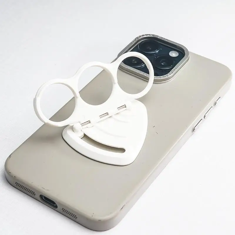 Фото Movable Foldable Finger Hole Mobile Phone Ring Buckle Stable Holder Phone Accessories №2
