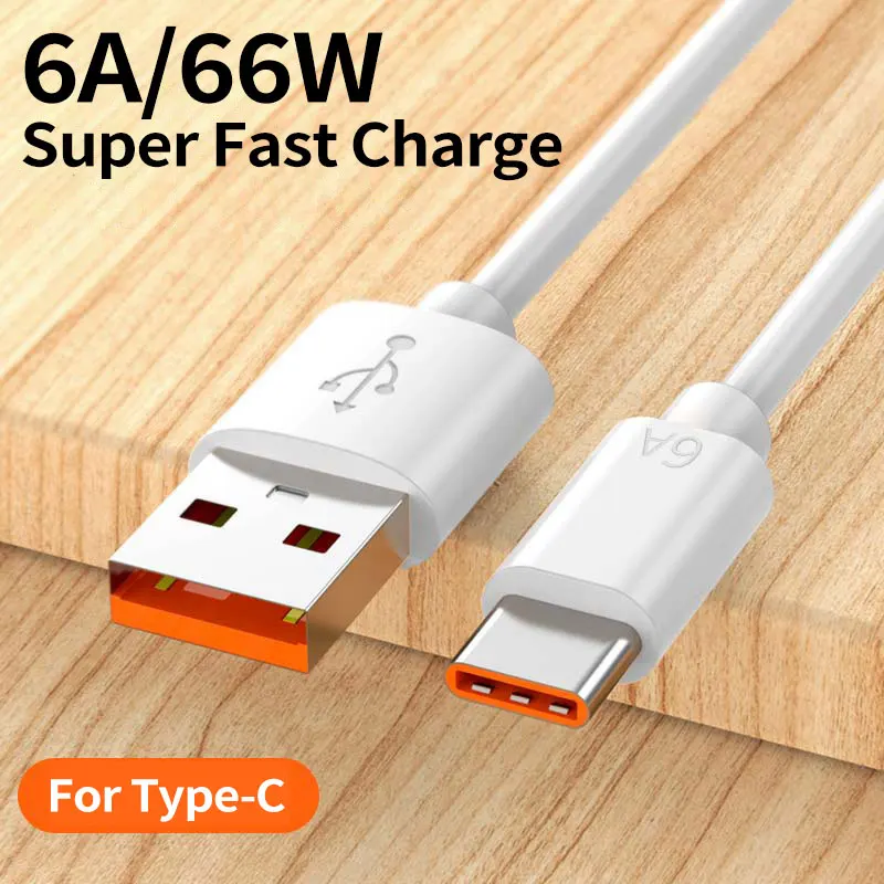 Фото USB-кабель для Xiaomi 13 Redmi K50 K60 POCO Huawei Mate 50 P60 Honor 80 90 Realme GT, 6 А, 66 Вт, Type-C, быстрая зарядка №5