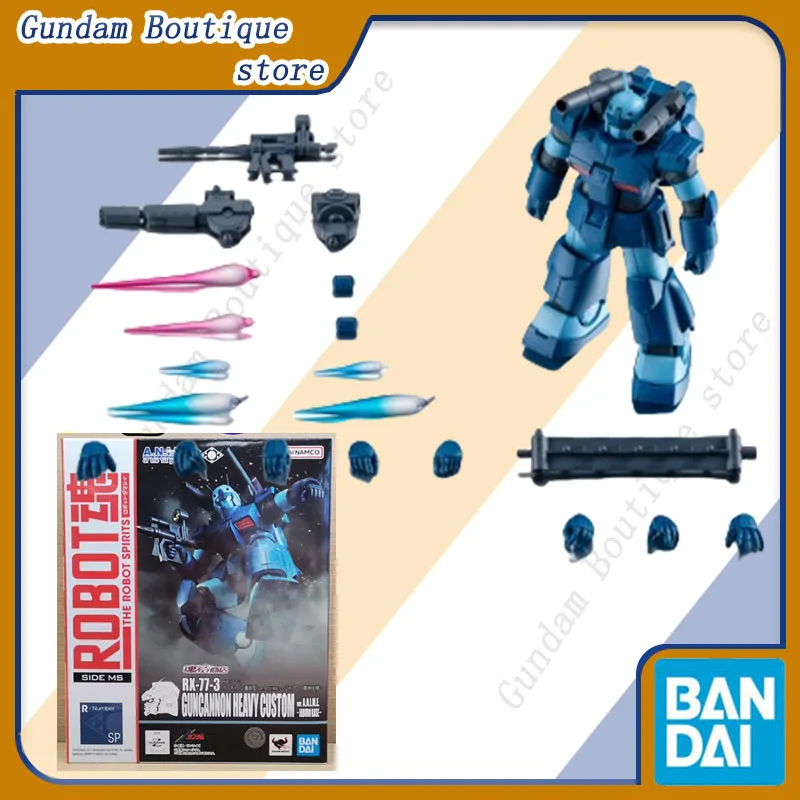Bandai Genuine THE ROBOT SPIRITS RX-77-3 GUNCANNON HEAVY CUSTOM -JABURO BASE- Gundam Аниме Фигурка Модель Игрушка Подарок Детям