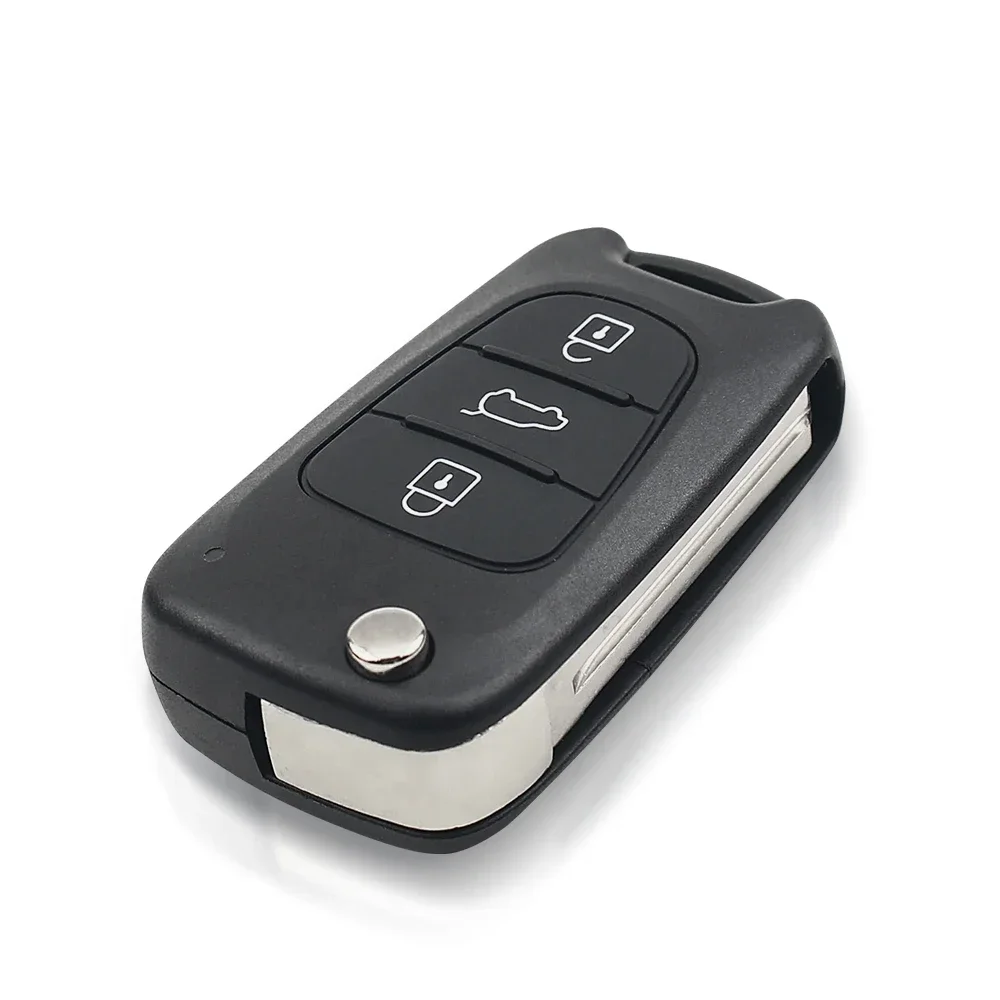 Фото Dandkey 3 кнопки 433 МГц ASK/FSK для Hyundai IX35 I30 ELANTRA Tucson SONATA NF откидной складной автомобильный дистанционный ключ ID46 чип-брелок №3