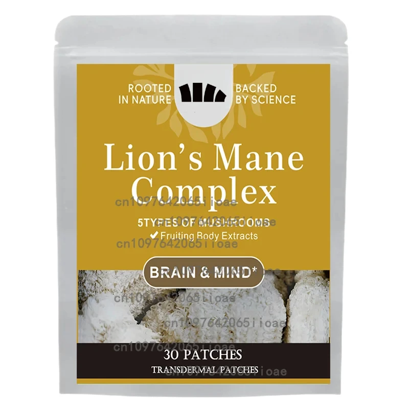 30-летние патчи Lions Mane Mushroom Transdermal Patches способствуют близорукости, фокусиру и памятью