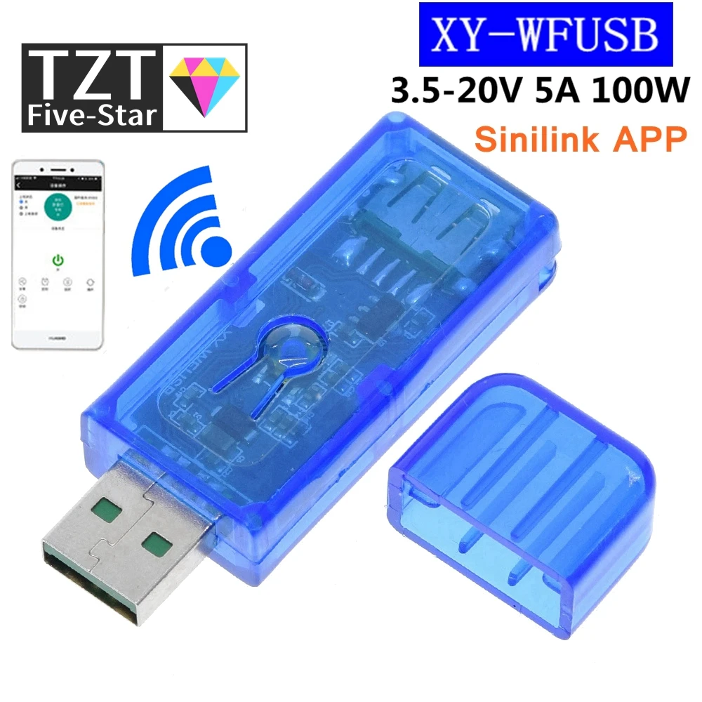 Sinilink Wi-Fi-USB телефон с дистанционным управлением 3,5-20 в 5A 100 Вт