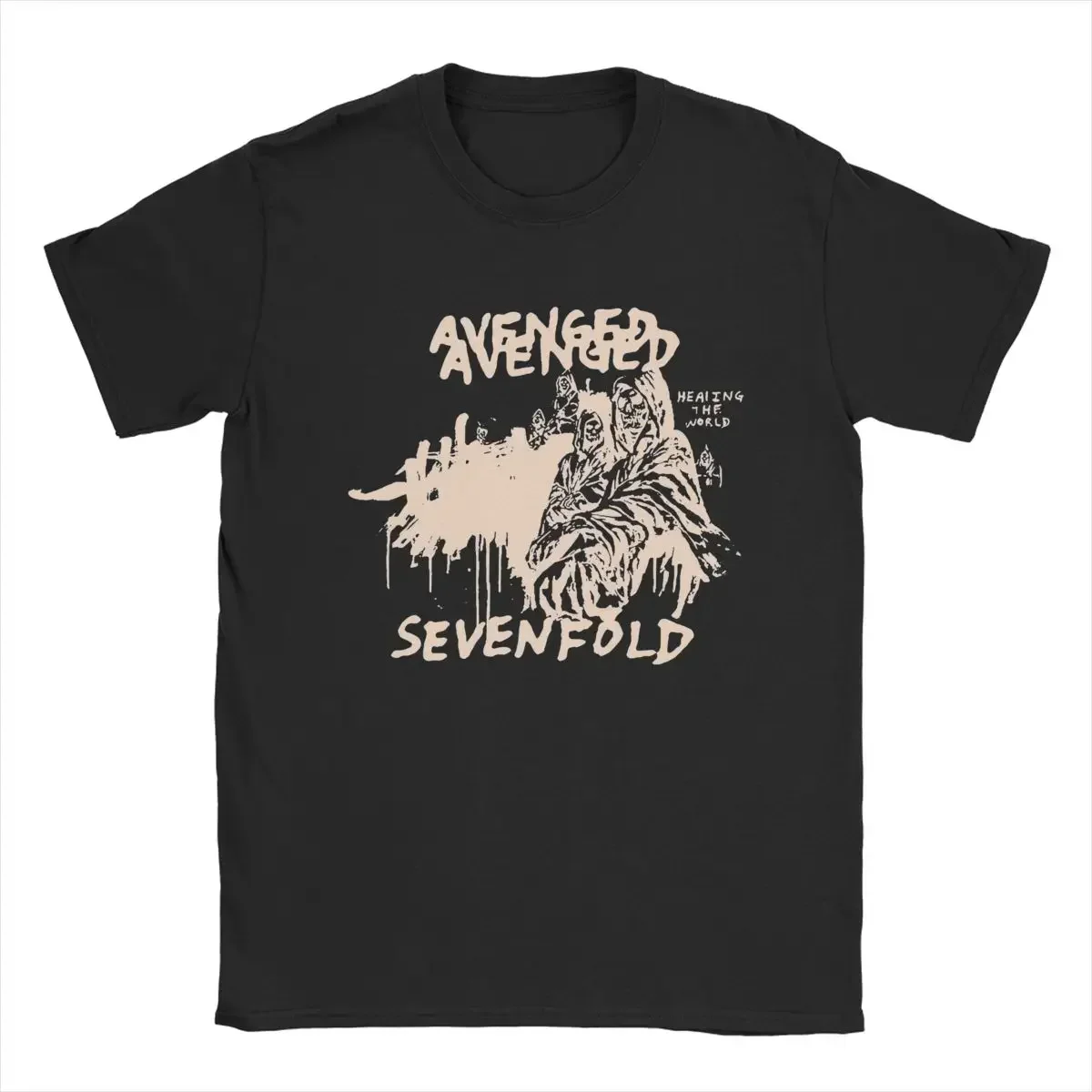 Мужские футболки Avenged Sevenfold, Юмористические футболки из чистого хлопка, футболки с круглым вырезом, одежда, идея подарка