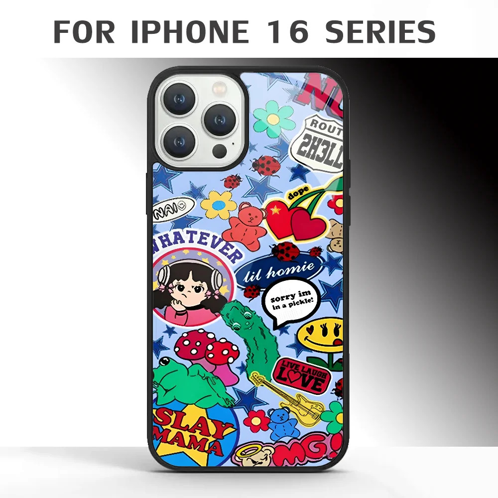 Чехол для телефона Nailea Devora Collab для IPhone 16 16pro 16plus 16promax Pro Plus Max, акриловый чехол из поликарбоната и ТПУ