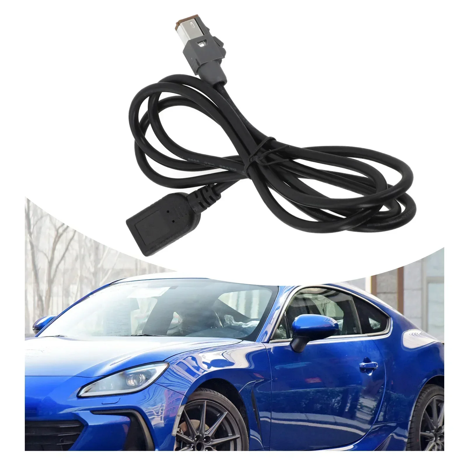 Фото Автомобильный USB-кабель 100 см — для Outback для Legac-y для Forest-Man для Suzuki USB-кабель Автомобильный Aux аудио вход Медиа-кабель для передачи данных №2