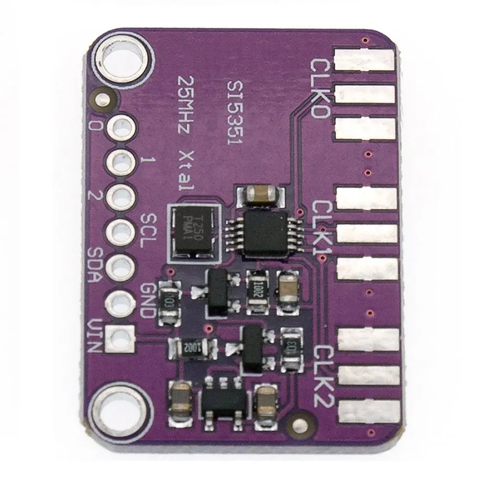 Фото DC 3 В 5 В SI5351 SI5351A I2C модуль генератора тактовых сигналов высокочастотный сигнал прямоугольной частоты 8 кГц-160 МГц для Arduino №5