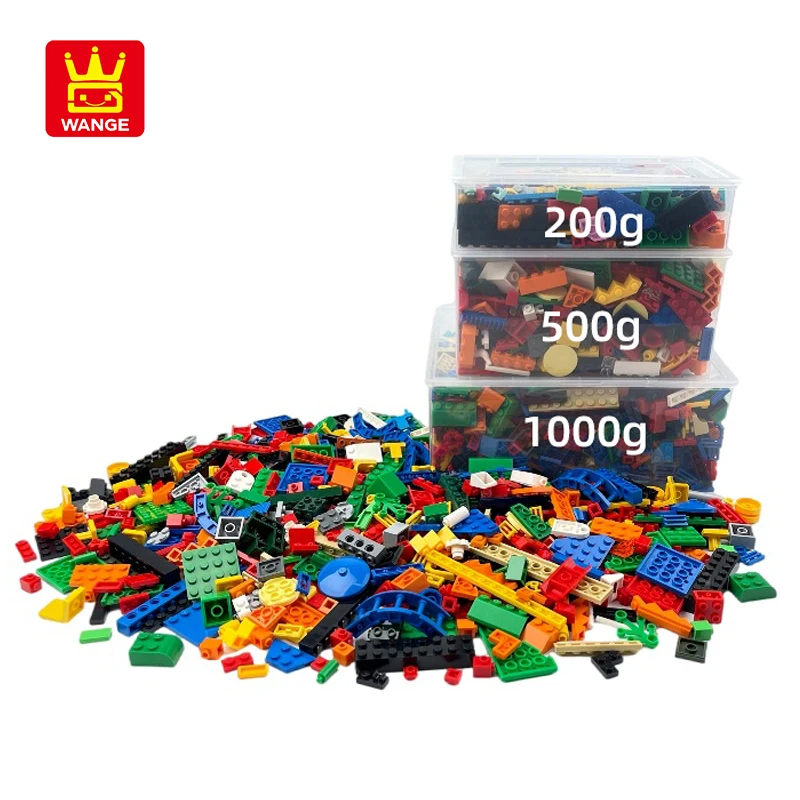 200/500/1000 г креативные смешанные цвета базовые строительные блоки Moc классические аксессуары кирпичи строительные игрушки для детей подарок