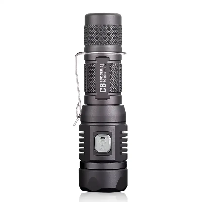 Фото Оригинальный уличный фонарик Jetbeam C8 PRO Edc, мини-фонарики, перезаряжаемый портативный светодиодный фонарик, лампа de poche №2