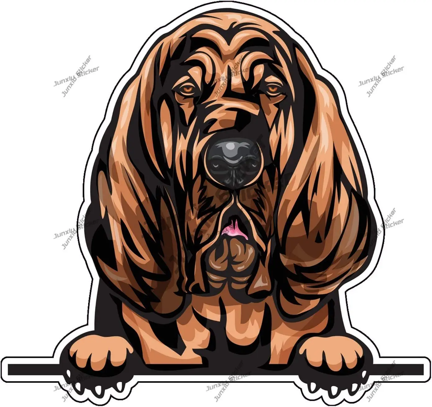 Виниловая наклейка Bloodhound, наклейка с рисунком собаки порода для бампера, ноутбуков, стаканов, окон, автомобилей, грузовиков, стенов, наклейка JDM, аксессуары