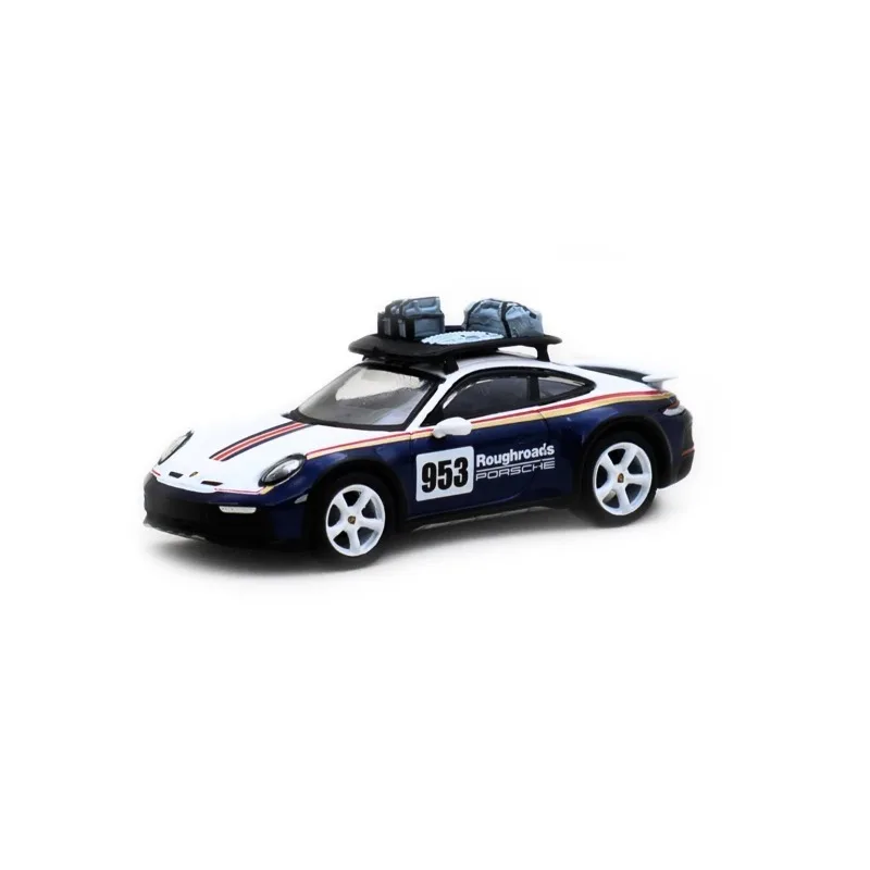 Фото Sparky 1:64 Porsche 911 Daker Shell Rallye 1971, крошечный эксклюзивный сплав премиум-класса, литая под давлением модель автомобиля, игрушка, коллекционный дисплей №3