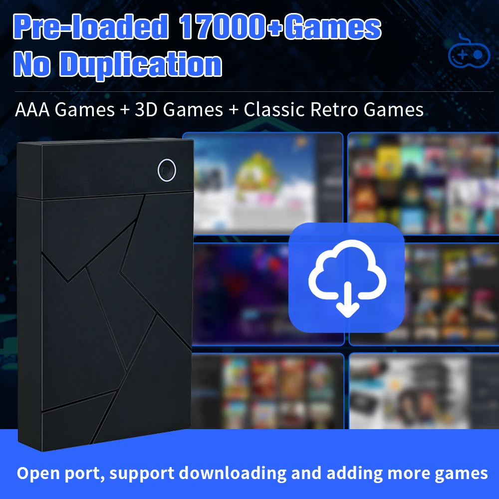 Фото Игровой жесткий диск в стиле ретро Retrobat & Playnite & Прачечная для PS4/PS3/PS2/PS1/SWITCH/N64/DC/WIIU 39 эмуляторов для Windows с более 17000 играми №5