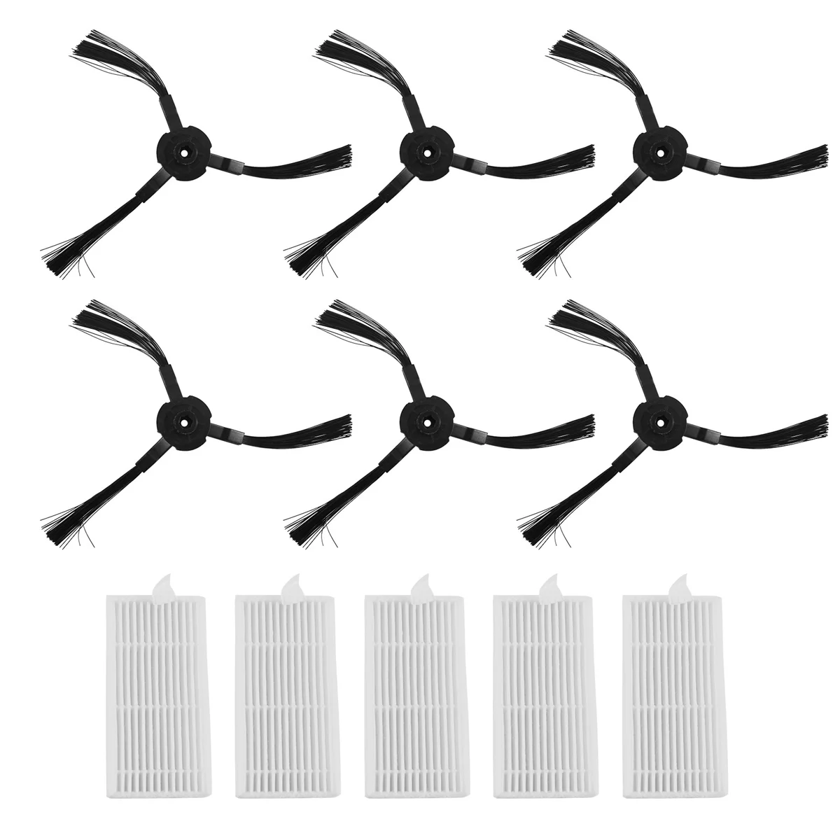 6X боковая щетка + 5X фильтр для Lidl SilverCrest SSR 3000 A1, аксессуары для роботов-пылесосов, замена пылесоса