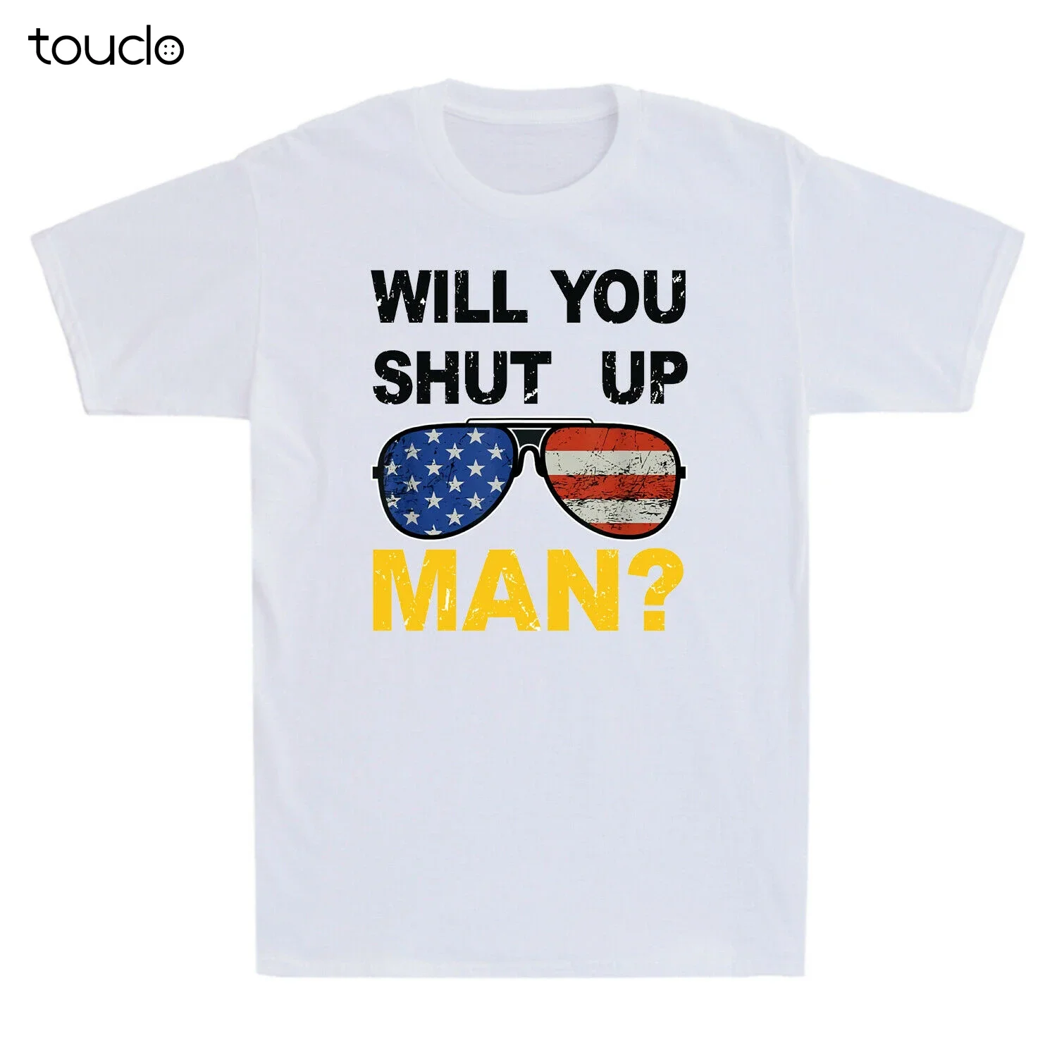 Винтажная мужская футболка Will You Shut Up Man Presidential Debate 2020, выборы