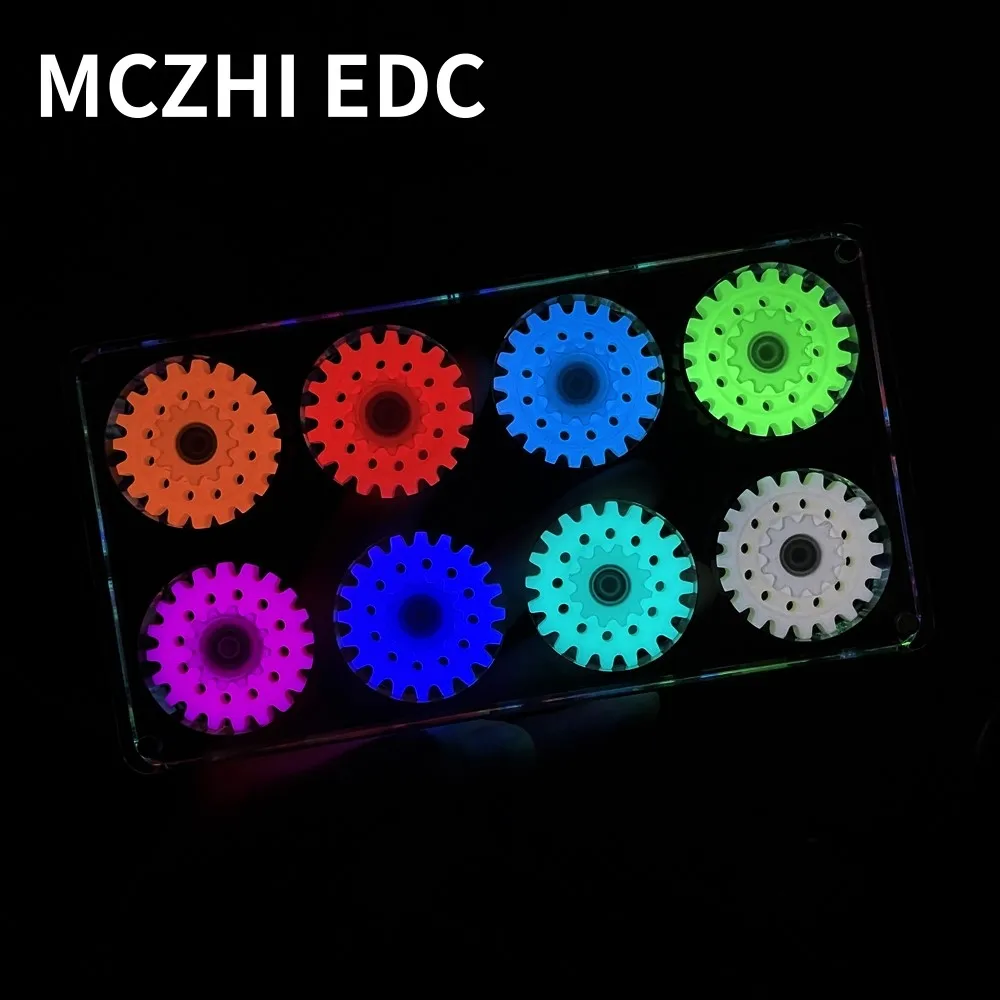 MCZHI EDC Мини Светящийся Спиннер Игрушка Для Снятия Стресса Игрушки Непоседа Взрослые Офисные Настольные Аксессуары Игрушки Для Тревоги Оригинальный Дизайн
