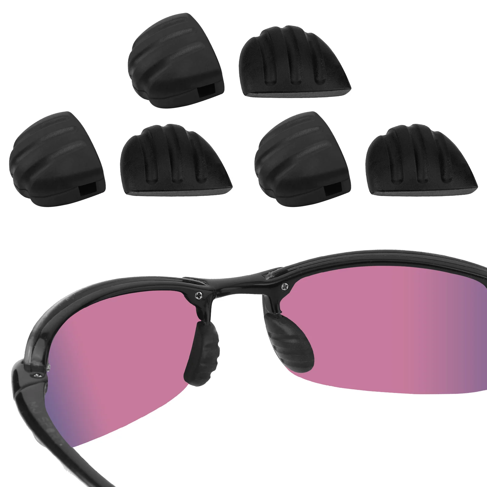 OOWLIT новые силиконовые Замена Nosepads для Maui Jim песчаный пляж MJ408/ Ho'okipa MJ407/ Makaha MJ405/ Hapuna MJ414 солнцезащитные очки