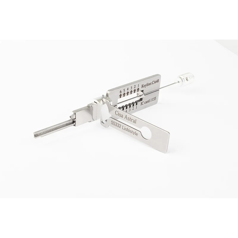 Lishi Tools SS LISHISTYLE SS332 Cisa Astral 2 в 1 2-в-1 Civil Ock Открытие Ock Набор отмычек Ocksmith Tools