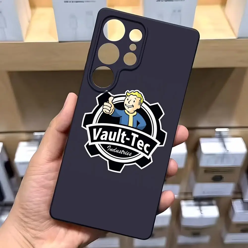 Чехол для телефона F-fallout Online Ta для Samsung S25 S24 FE S23 S22 S21 Plus S20 Ultra Note20Ultra Black Soft Shell